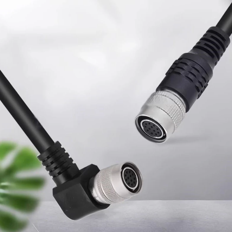 M12 12pin Cable Right Angle Hiros